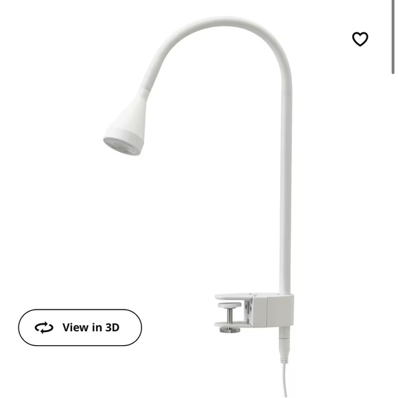 IKEA-NÄVLINGE
LED wall/clamp spotlight, white-gently used - Picture 1 of 3